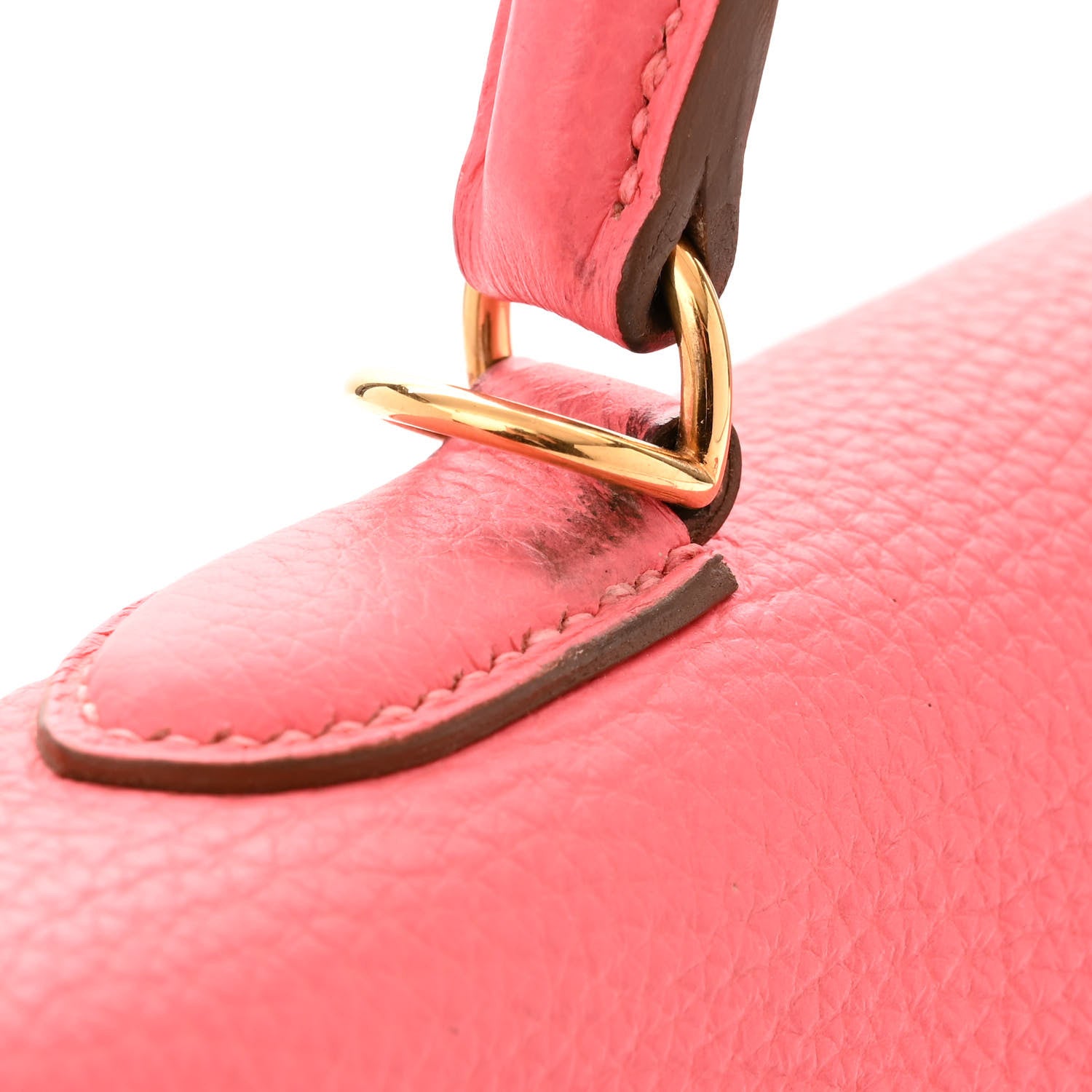 Hermes Taurillon Clemence Kelly Retourne 35 Rose Azalee 14 of 16