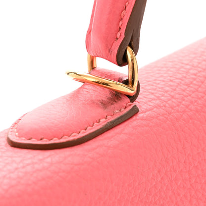 Hermes Taurillon Clemence Kelly Retourne 35 Rose Azalee 14 of 16