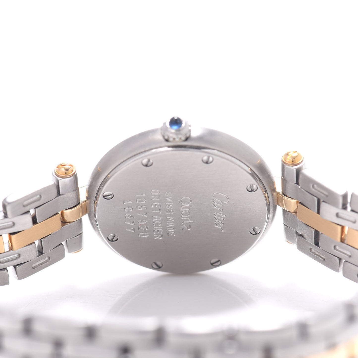 Stainless Steel 18K Yellow Gold 24mm Panthere Vendome Quartz Watch