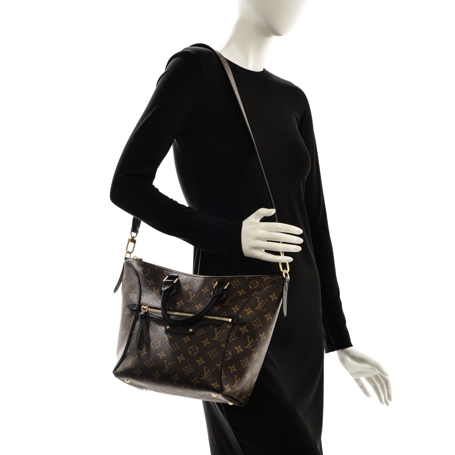 Louis Vuitton Monogram Tournelle PM Black 2 of 7