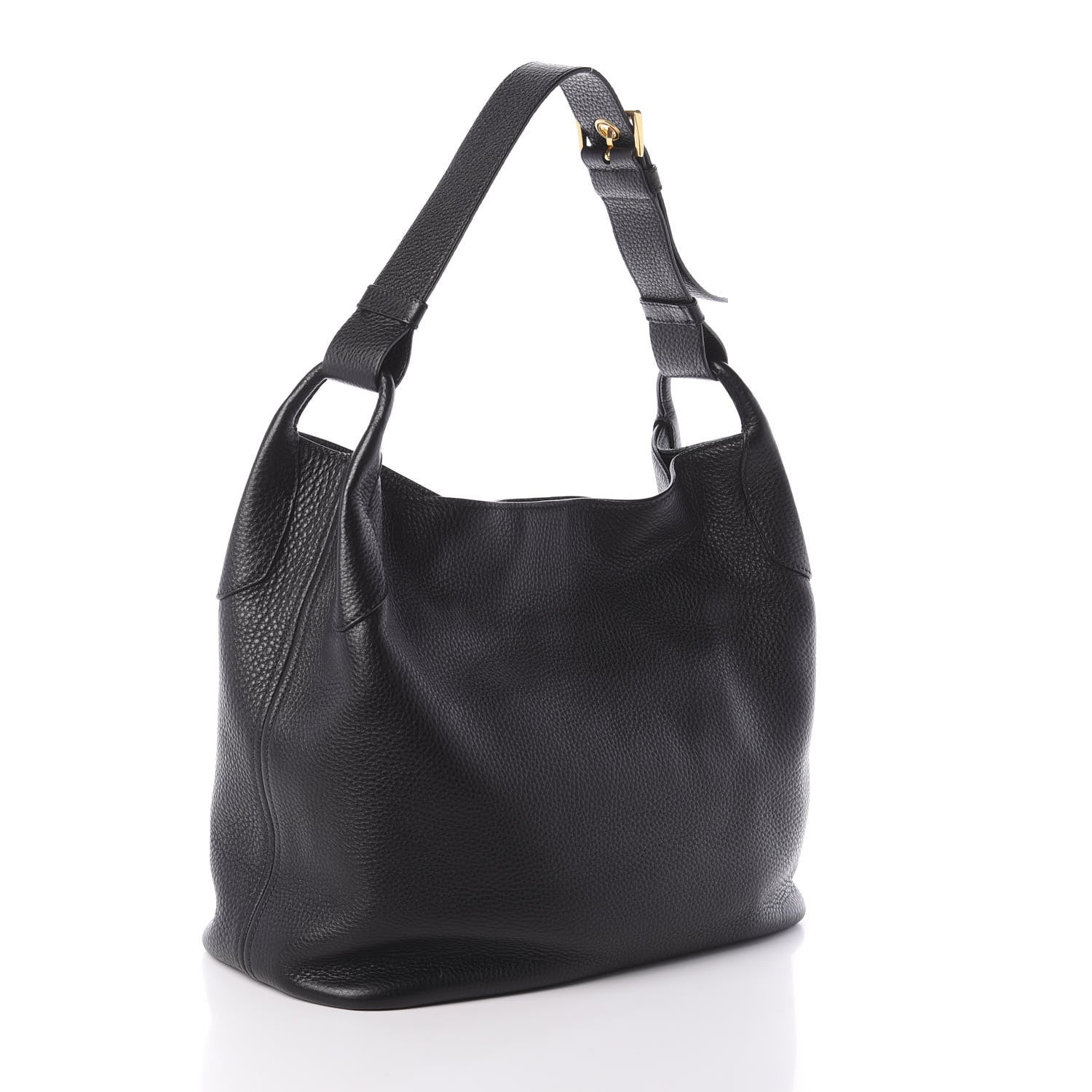 Prada Vitello Daino Hobo Black 3 of 9