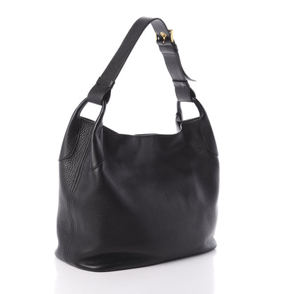 Prada Vitello Daino Hobo Black 3 of 9