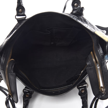 Balenciaga Agneau Graffiti All Over Classic Hardware S City Black Multicolor 5 of 9