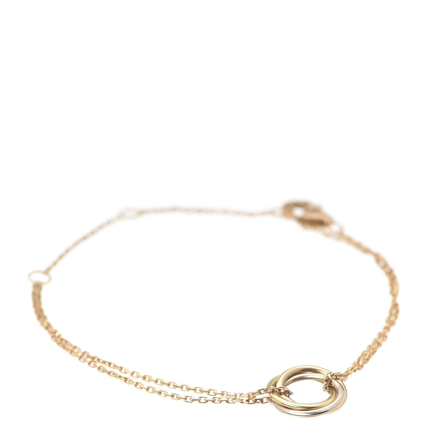 Cartier 18K Pink Yellow White Gold Trinity Bracelet 1 of 6