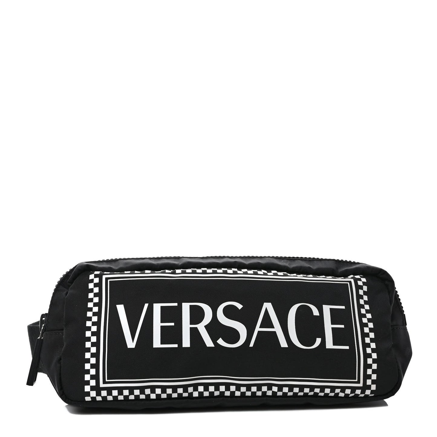 Nylon Logo Two Tone Belt Bag Black