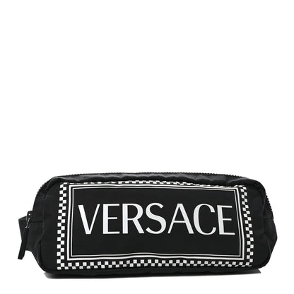 Versace Nylon Logo Two Tone Belt Bag Black 1 of 8