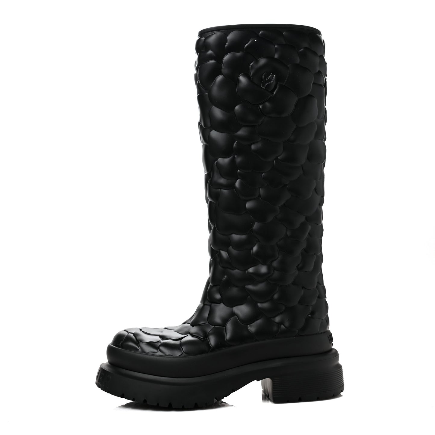 Rubber Atelier 03 Rose Edition 30/50mm Tall Rainboots 38 Black