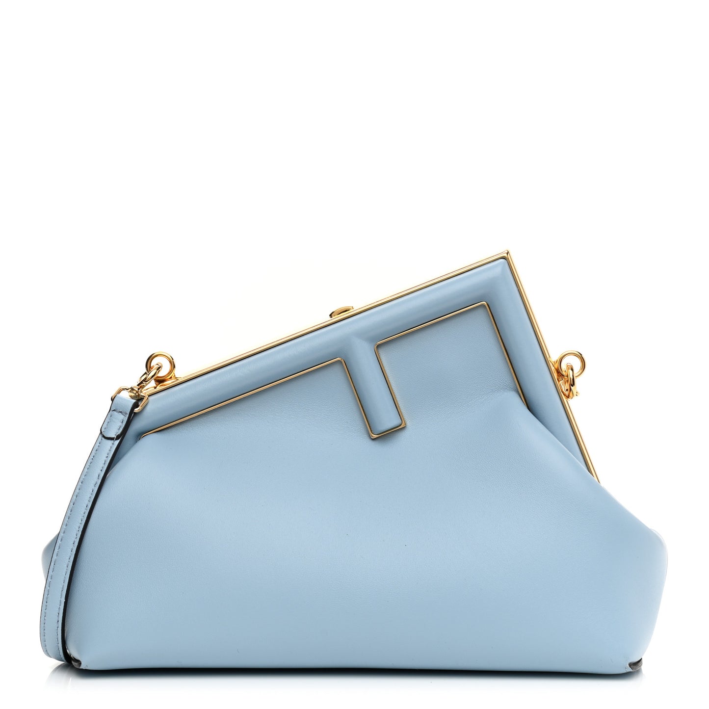 Shiny Nappa Small Fendi First Azzurro Baby