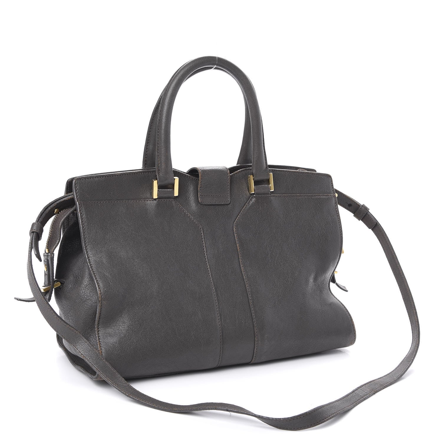 Saint Laurent Sheepskin Small Cabas ChYc Grey 3 of 17