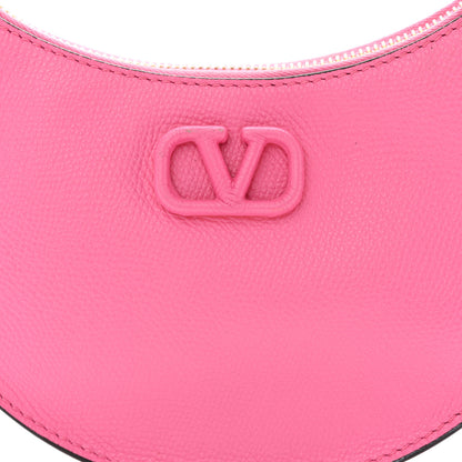 Valentino Garavani Grainy Calfskin Mini Vlogo Hobo Bag Feminine Pink 7 of 13