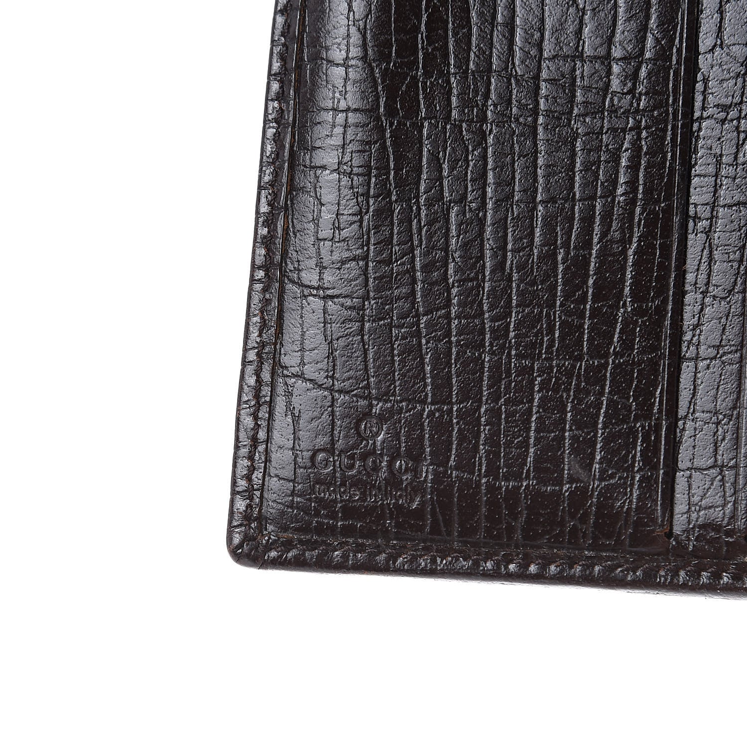 Gucci Monogram Bamboo Bar French Flap Wallet Brown 6 of 10