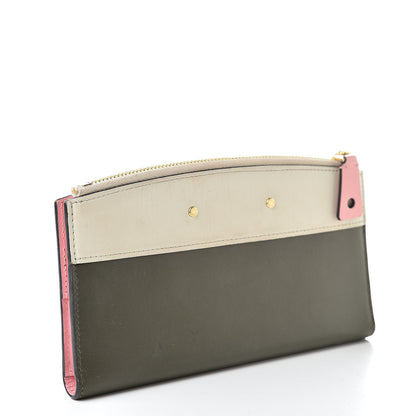 Louis Vuitton Calfskin City Steamer Wallet Kaki White 3 of 9