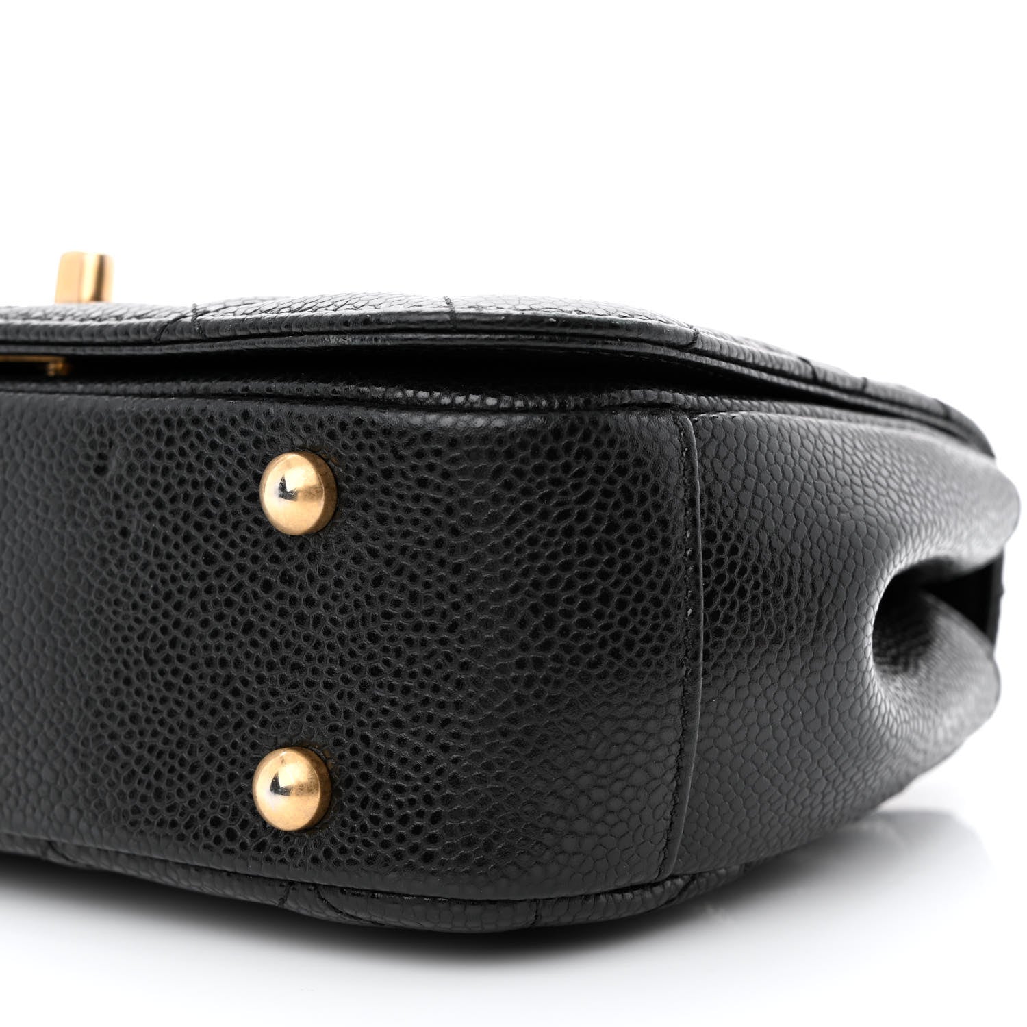 Chanel Caviar Mini Carry Around Flap Bag Black 10 of 11