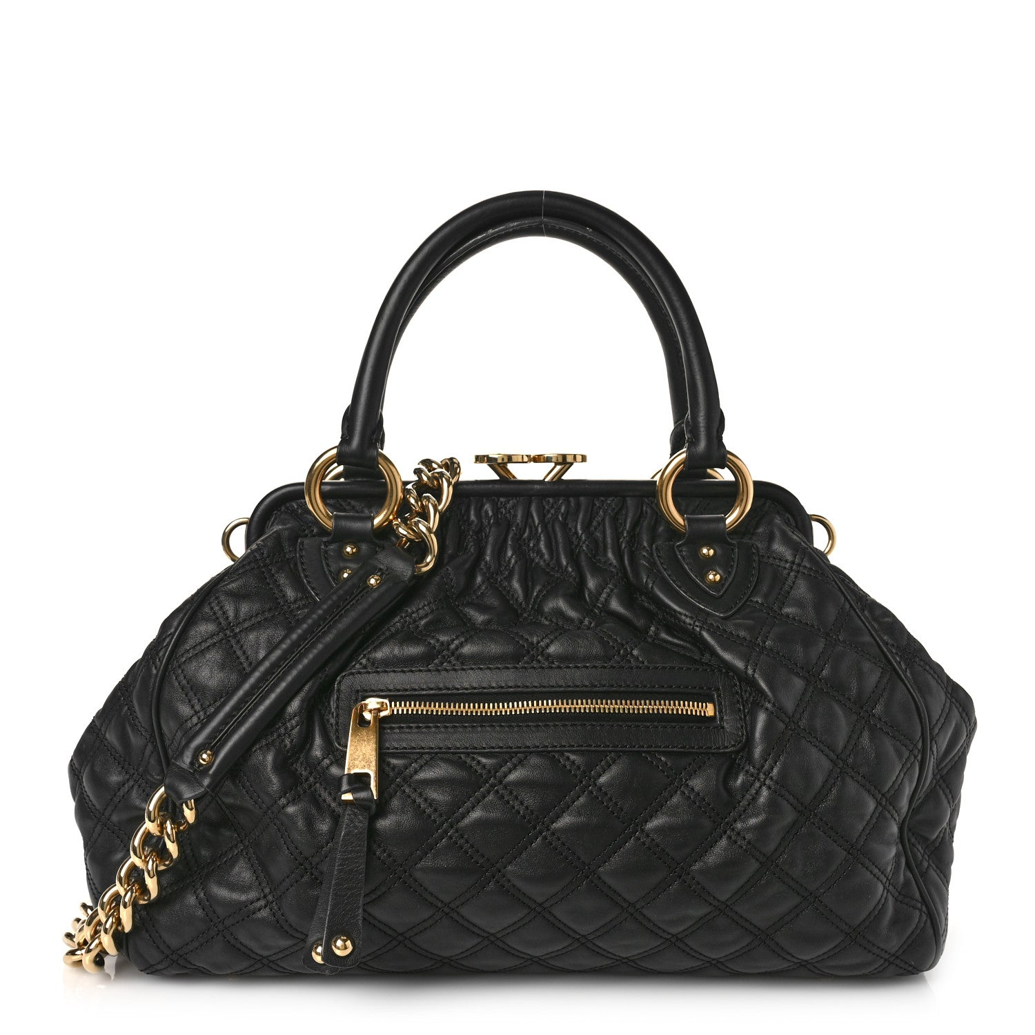 Marc Jacobs Calfskin Quilted Stam Black 1 of 8
