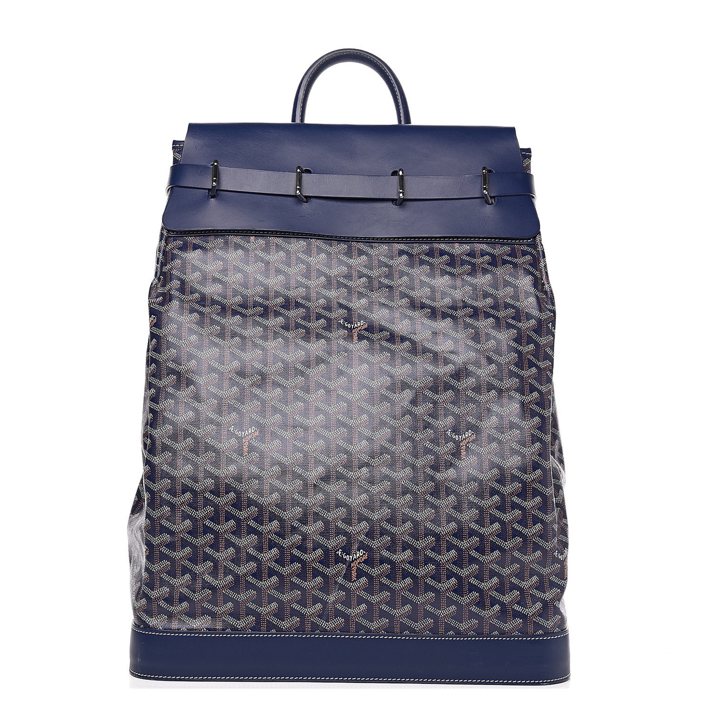 Goyardine Steamer Bag Navy
