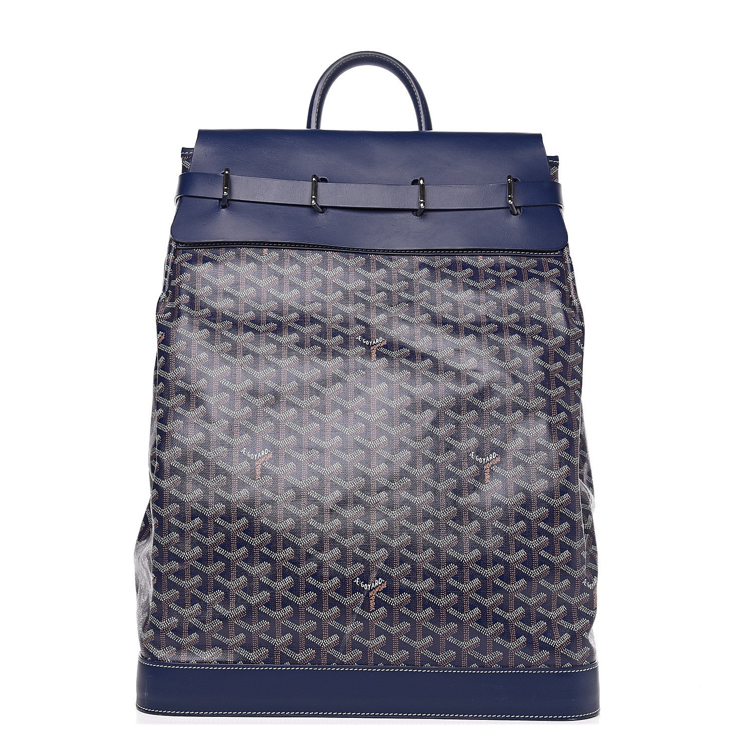 Goyard Goyardine Steamer Bag Navy 1 of 12