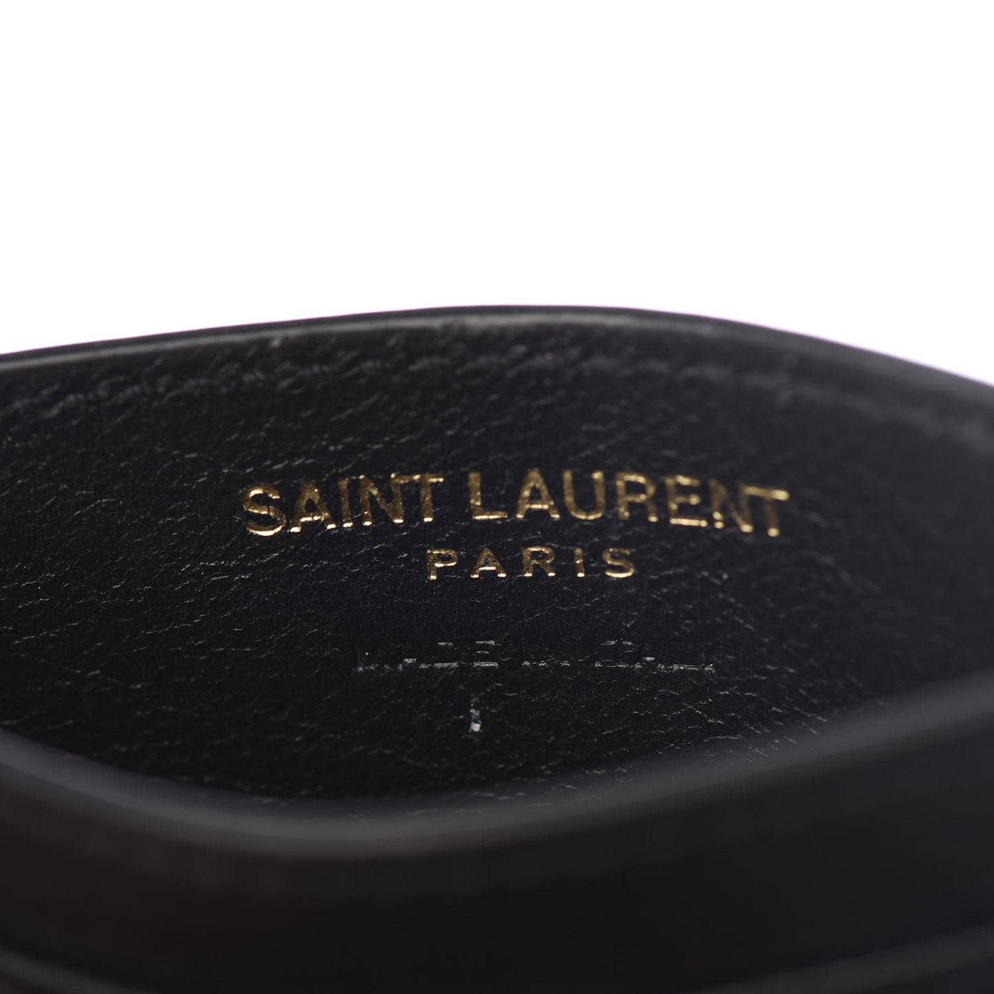 Grain De Poudre Matelasse Chevron Monogram Credit Card Case Black