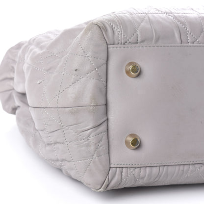 Christian Dior Gaufre Lambskin Cannage Delices Tote Grey 6 of 11