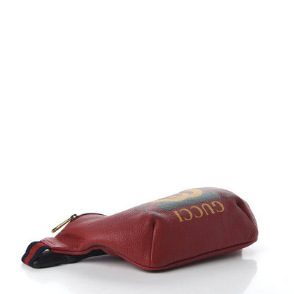 Gucci Grained Calfskin Logo Belt Bag Hibiscus Red 4 of 10