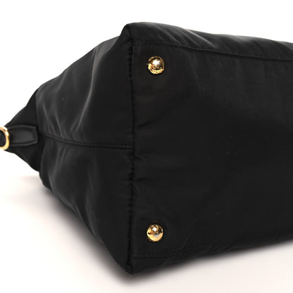 Prada Tessuto Nylon Saffiano Tote Black 8 of 10