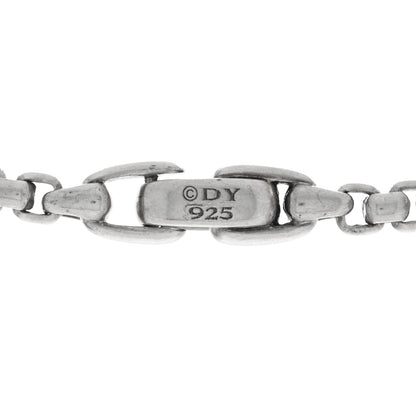 David Yurman Sterling Silver Black Diamond Streamline Cross Station Necklace 26" 4 of 4