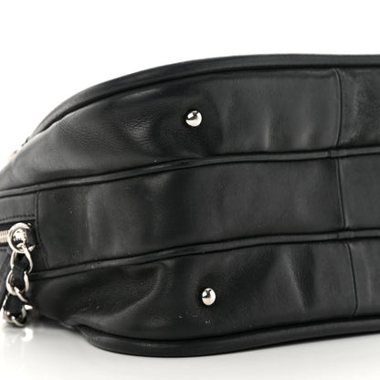 Chanel Iridescent Calfskin Quilted Relax CC Camera Case Black 9 of 18