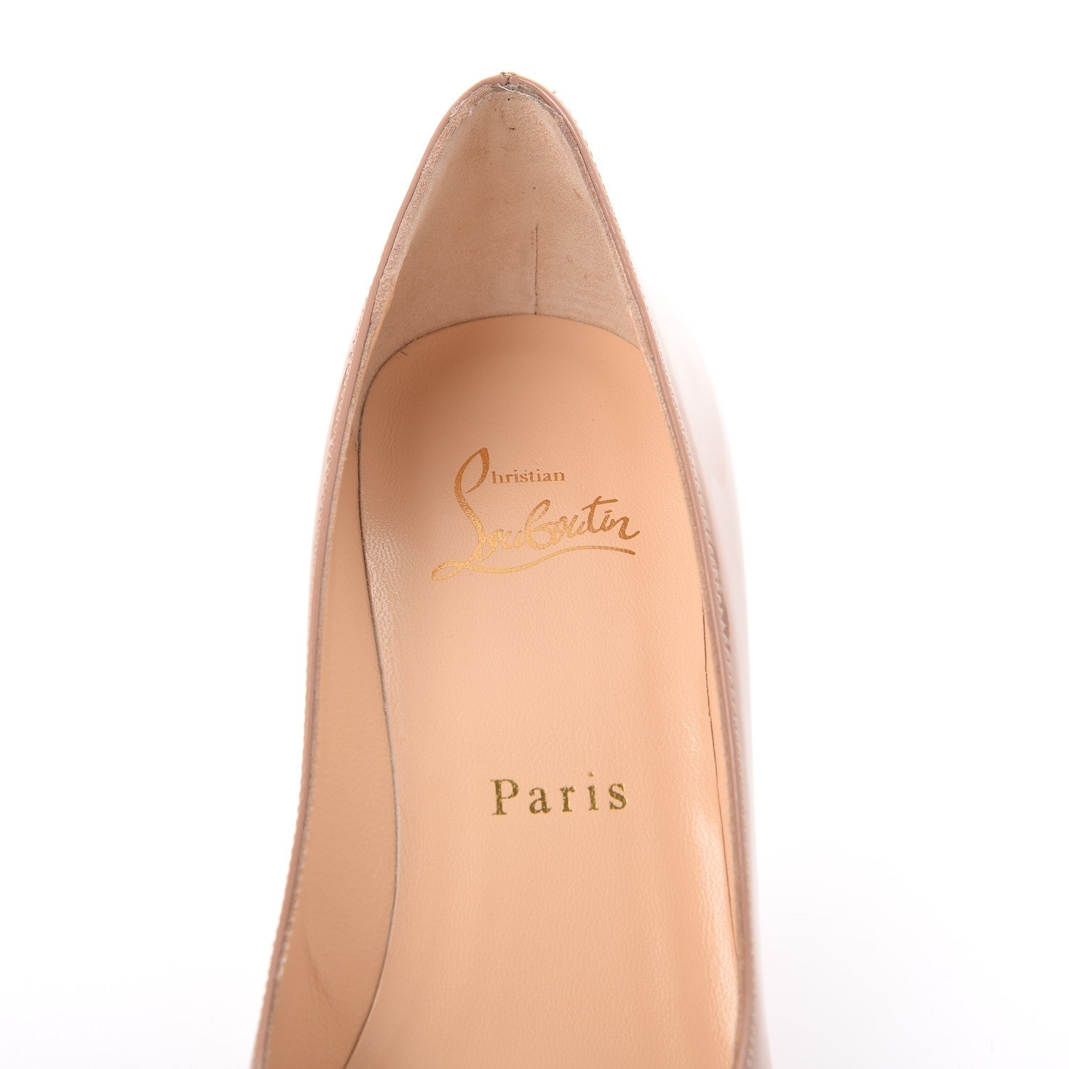 Christian Louboutin Patent Simple 70 Pumps 36.5 Nude 7 of 8