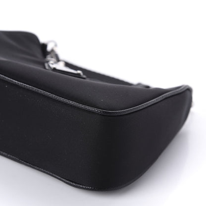 Prada Tessuto Nylon Mini Re-Edition 2000 Shoulder Bag Black 7 of 10