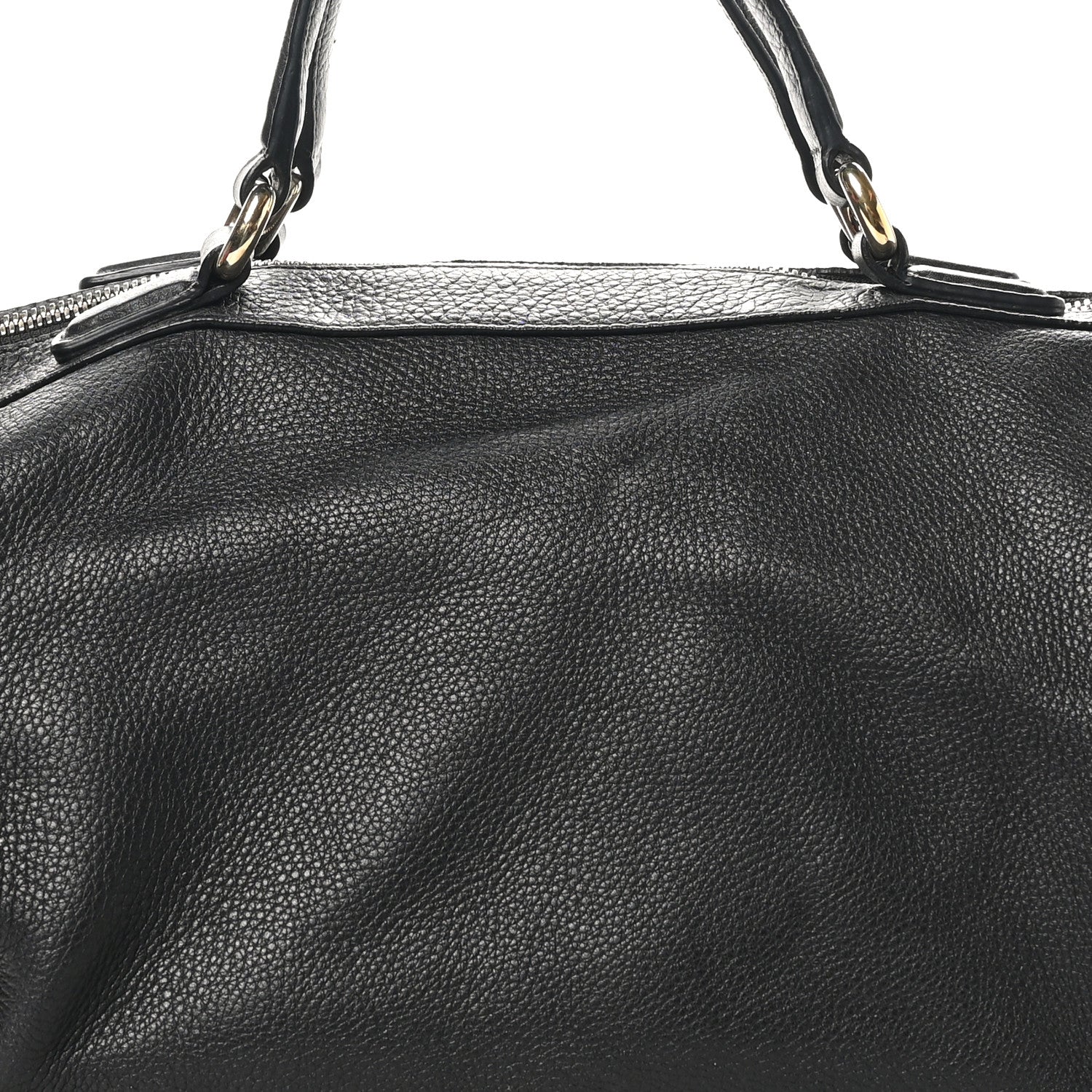 Gucci Pebbled Calfskin Medium Soho Boston Black 8 of 10