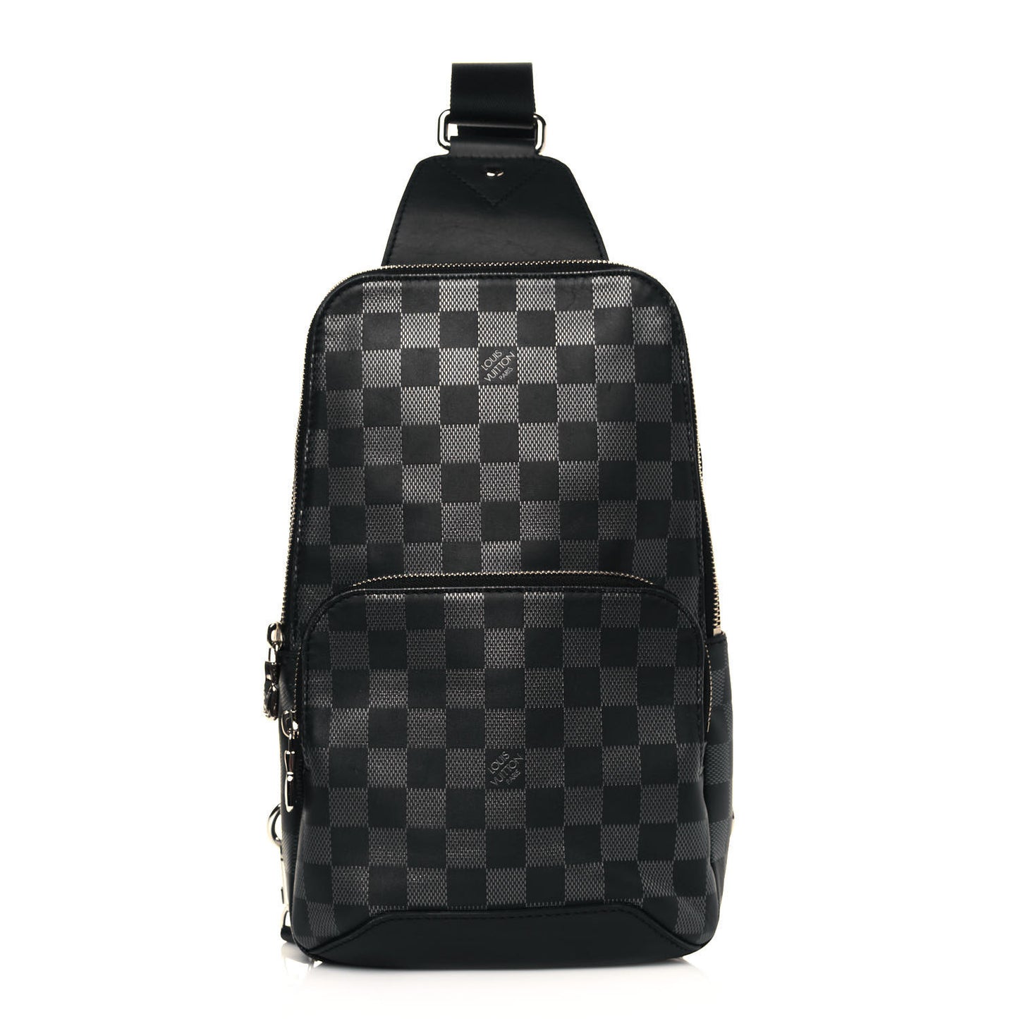 Damier Infini Avenue Sling Bag Onyx Silver