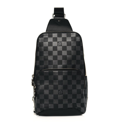 Louis Vuitton Damier Infini Avenue Sling Bag Onyx Silver 1 of 14