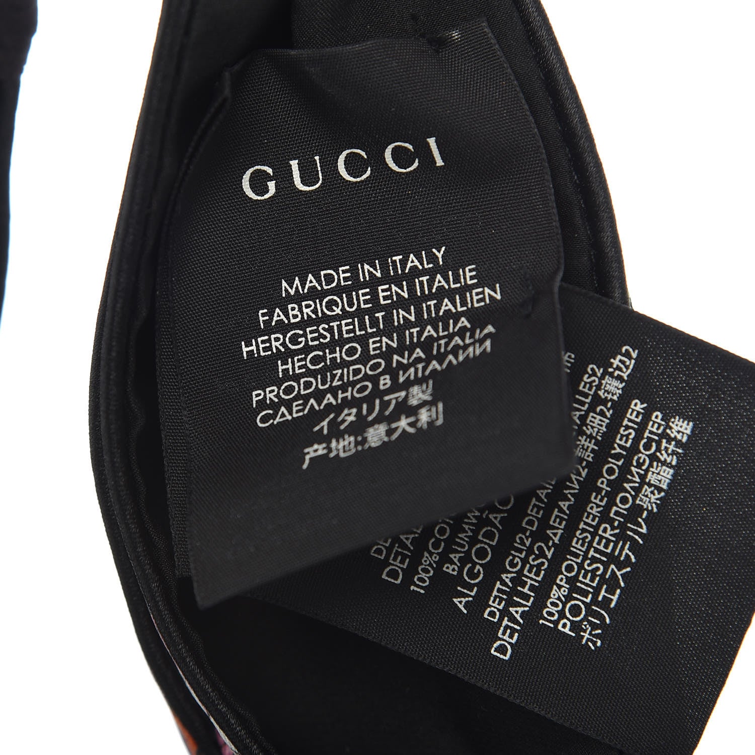Gucci Silk Floral Snake Print Headband White 5 of 5