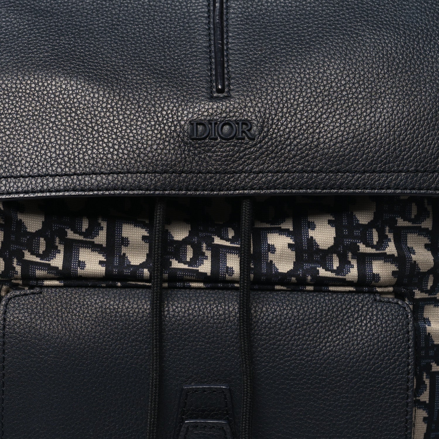 Christian Dior Technical Fabric Oblique Motion Backpack Blue 8 of 10
