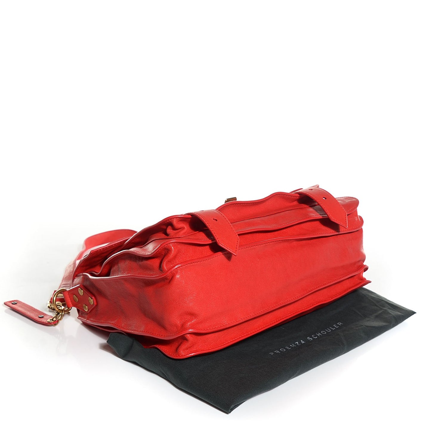 Lambskin Medium PS1 Satchel Bright Red