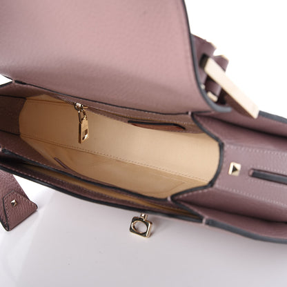 Valentino Garavani Pebbled Calfskin Joylock Flap Messenger Bag Lipstick 5 of 9