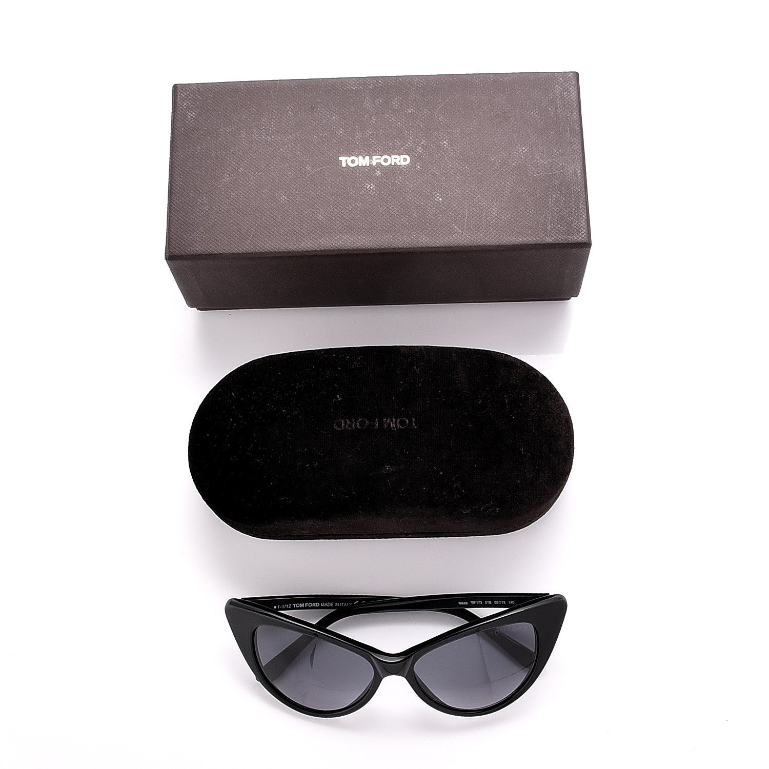 Tom Ford Nikita Cat Eye Sunglasses TF173 Black 7 of 7