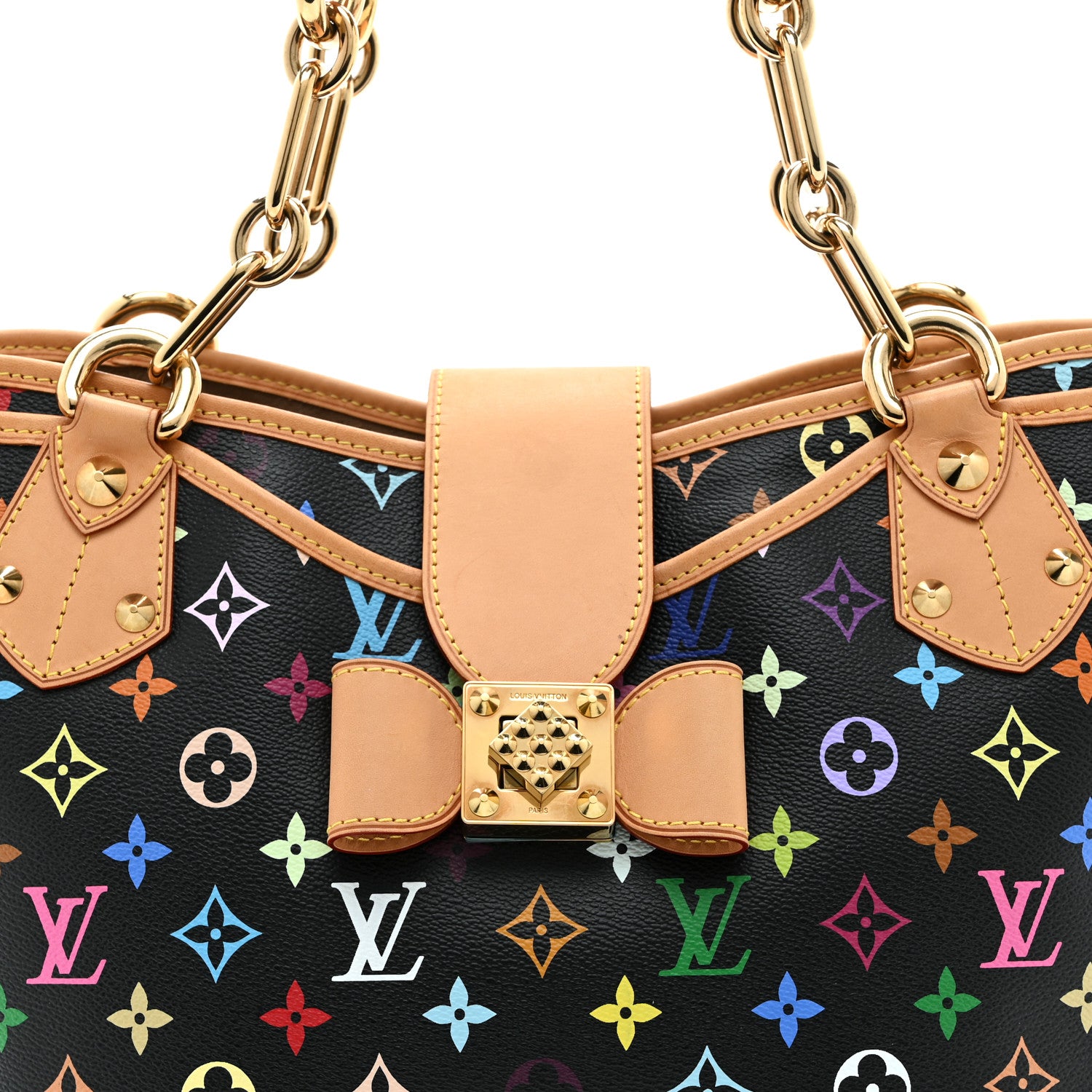 Louis Vuitton Monogram Multicolor Annie GM Black 8 of 10