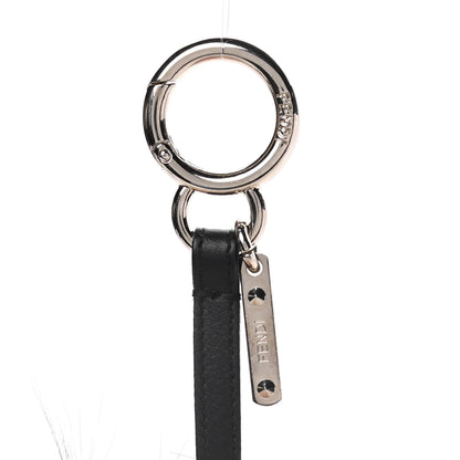 Fendi Fox Mink Rabbit Fur Vitello Flamingo Punchy Monster Bag Bug Charm Flamingo Rosa 3 of 4