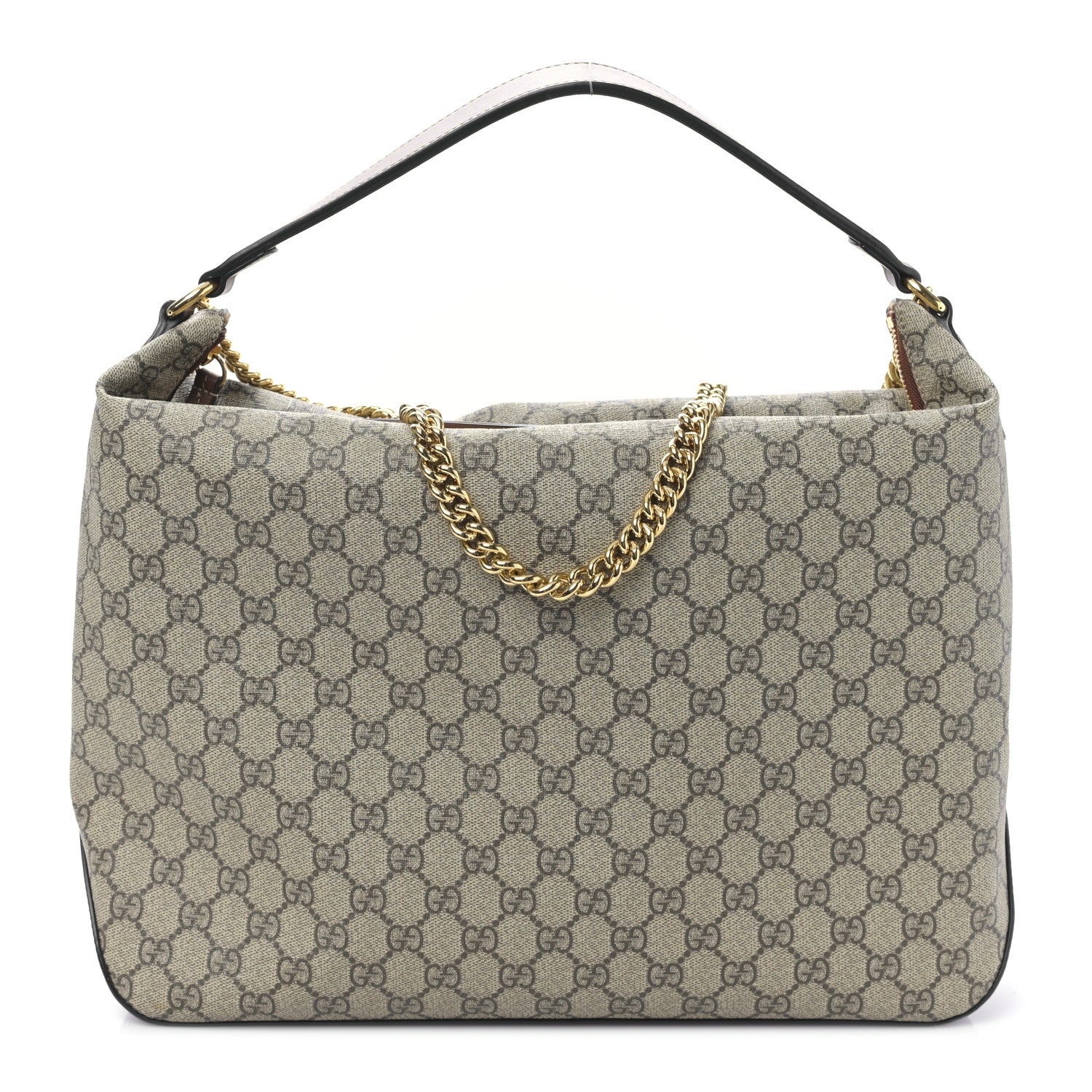 Gucci GG Supreme Monogram Large Linea A Hobo Light Brown 1 of 9