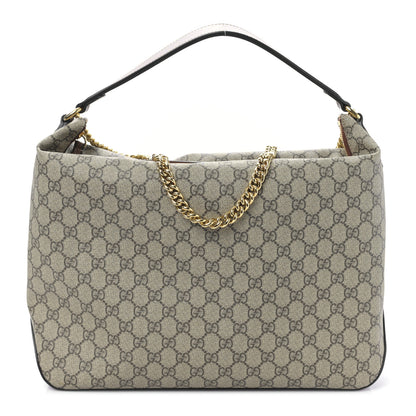Gucci GG Supreme Monogram Large Linea A Hobo Light Brown 1 of 9