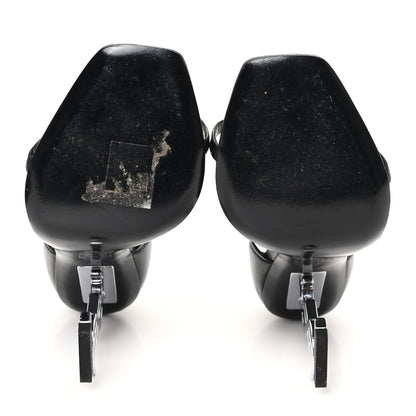 Saint Laurent Calfskin Opyum 110 Sandals 36 Black 6 of 9