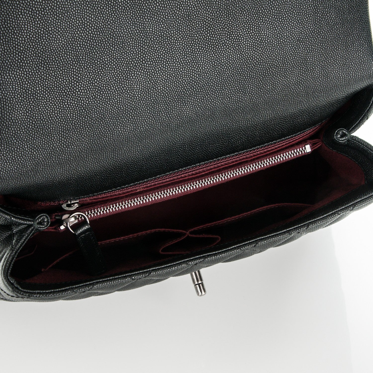 Chanel Caviar Quilted Small Coco Handle Flap Black 5 of 7