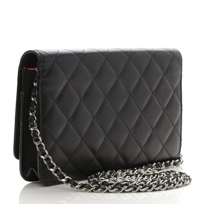 Chanel Calfskin Quilted Cambon Wallet On Chain WOC Black 3 of 14
