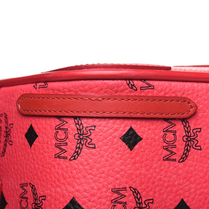 MCM Visetos Traveler Cabin Trolley Suitcase Pink 22 of 27
