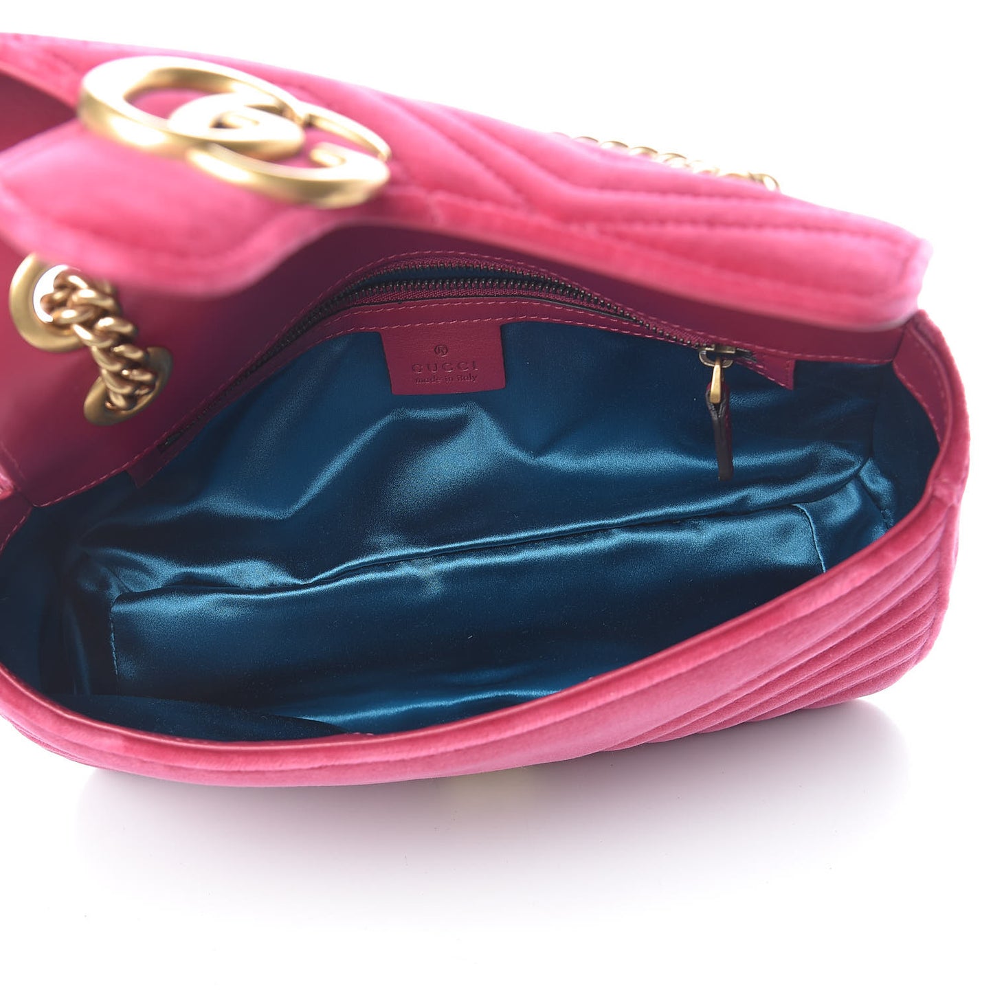 Velvet Matelasse Small GG Marmont Shoulder Bag Light Raspberry Rose