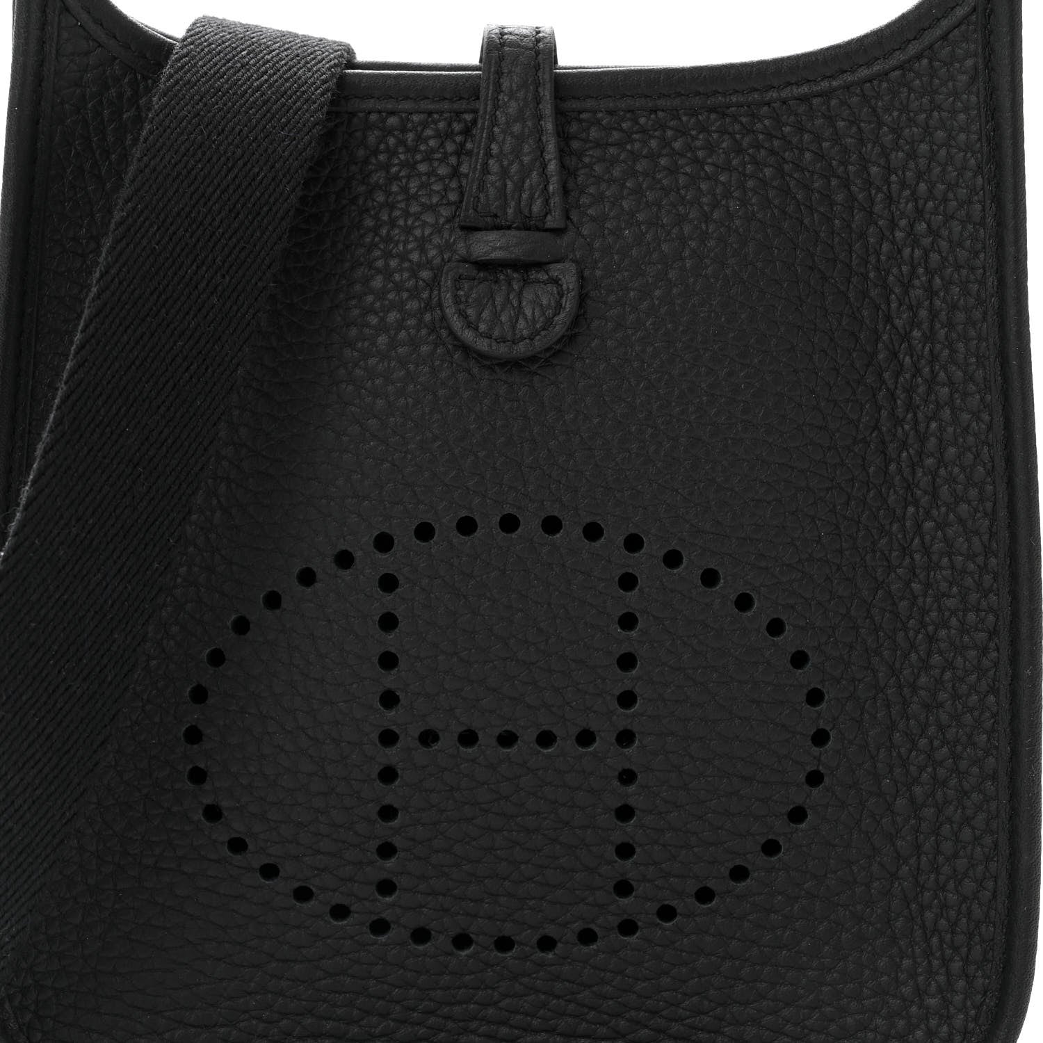 Hermes Taurillon Clemence Evelyne TPM Black 8 of 11