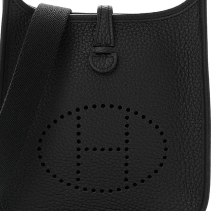 Hermes Taurillon Clemence Evelyne TPM Black 8 of 11