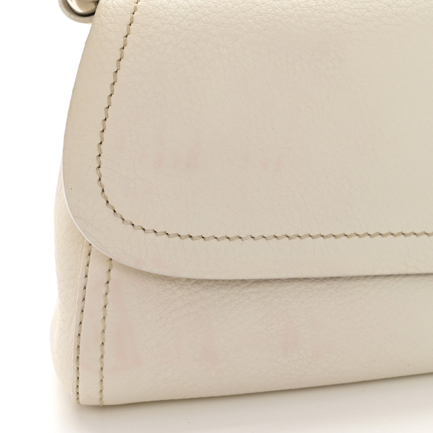 Prada Vitello Daino Swing Flap Shoulder Bag White 15 of 17