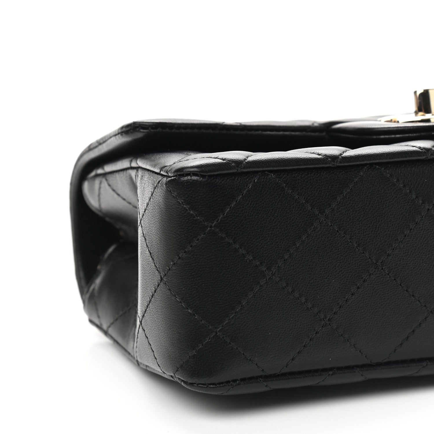 Chanel Lambskin Quilted Mini Rectangular Flap Black 8 of 9