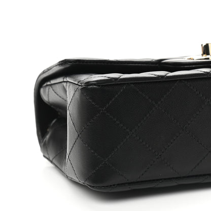 Chanel Lambskin Quilted Mini Rectangular Flap Black 8 of 9